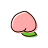 桃のイラスト