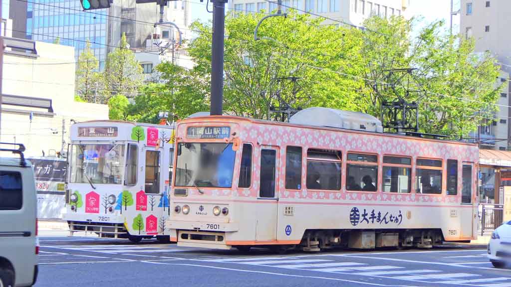 岡山電気軌道の路面電車