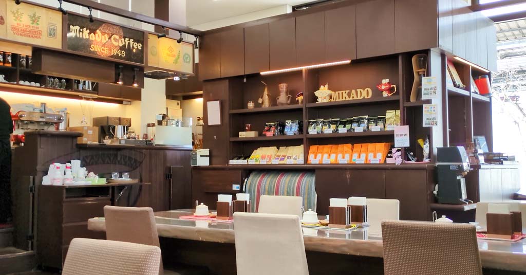 ミカド珈琲　軽井沢・プリンスショッピングプラザ店の内観
